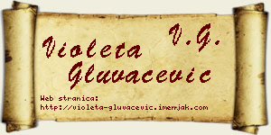 Violeta Gluvačević vizit kartica